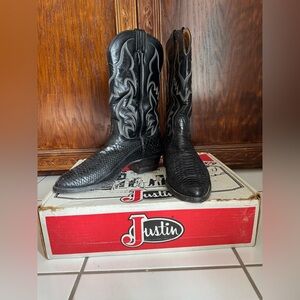 Men’s Black Justin boots Size 11D